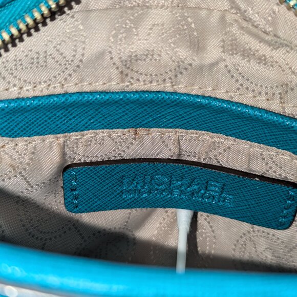 Michael Kors Crossbody Bag Teal Small - Picture 3 of 6